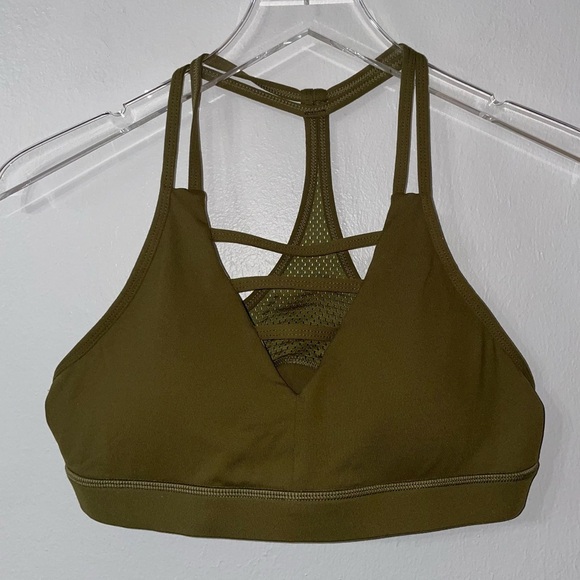 Zyia Olive Grid Sports Bra - Picture 1 of 6